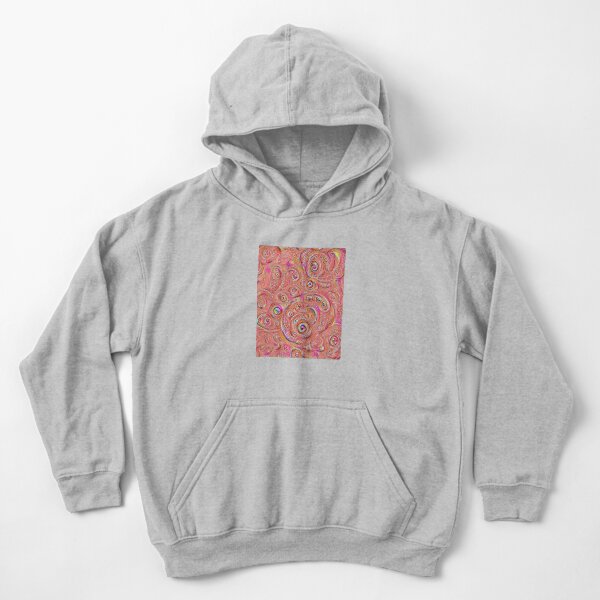 DeepDream Red Full 4K Kids Pullover Hoodie