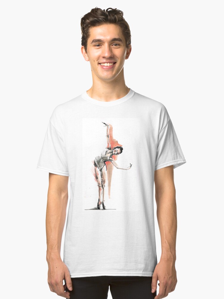 Alternate view of Original Ballet Dance Drawing Classic T-Shirt