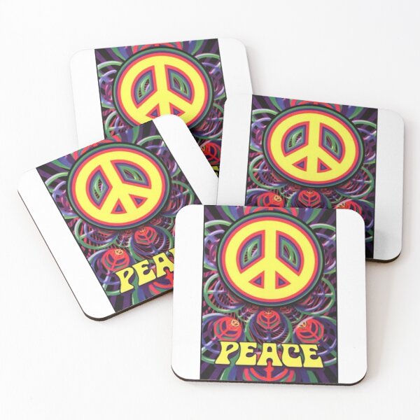 Item preview, Groovy Peace Sign Psicodélico Salvaje designed and sold by Rowena Jones.