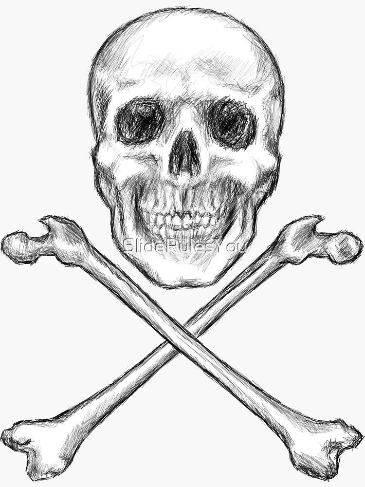 Skull and Crossbones by SlideRulesYou