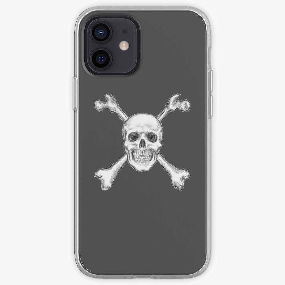 Skull and Crossbones, Centred iPhone Case & Cover