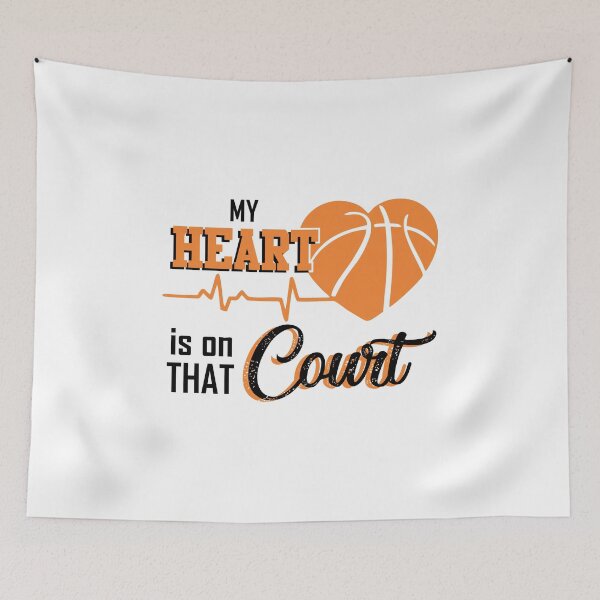 Item preview, My heart is on that court Basketball mom gift for women designed and sold by hadleydesigns.