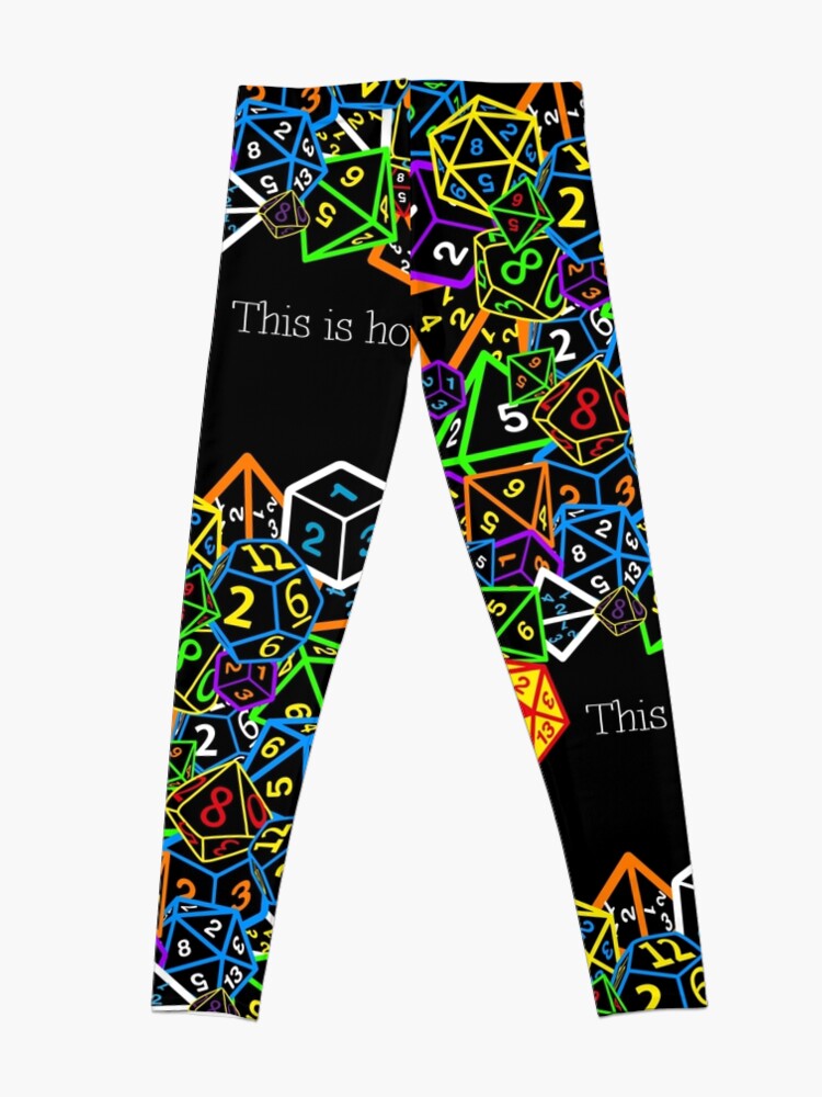 Alternate view of D&D (Dungeons and Dragons) - This is how I roll! Leggings