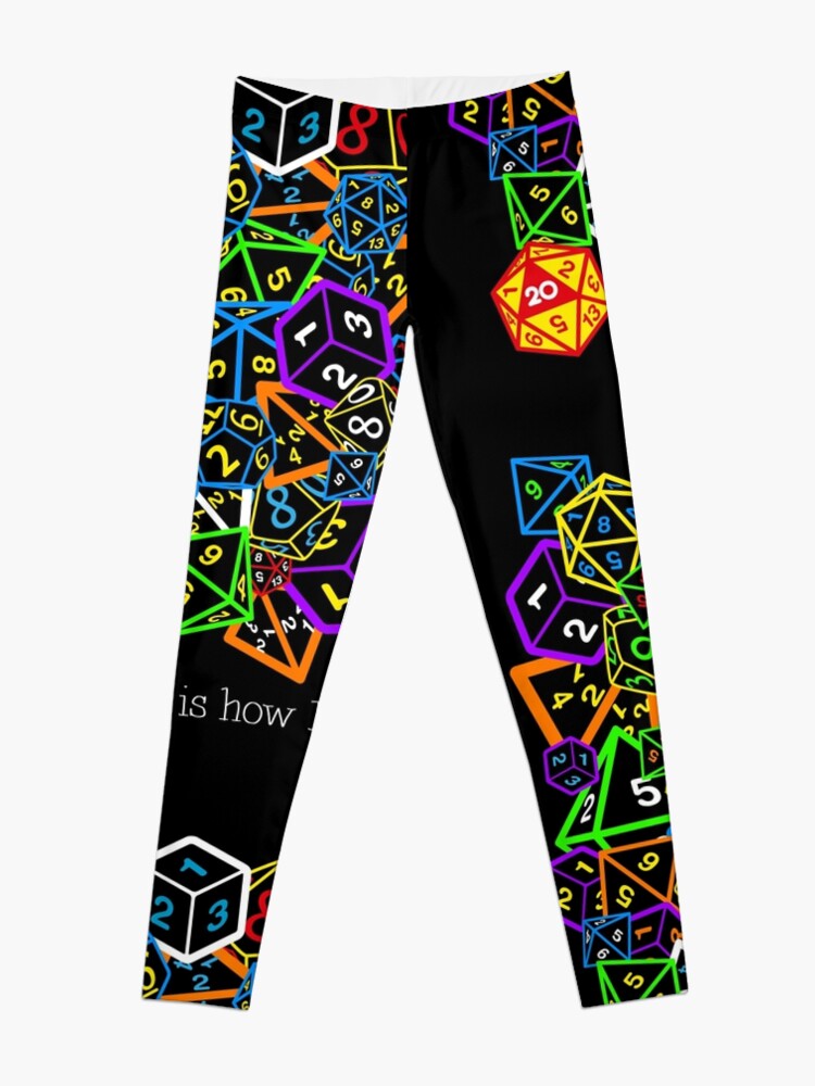 Alternate view of D&D (Dungeons and Dragons) - This is how I roll! Leggings