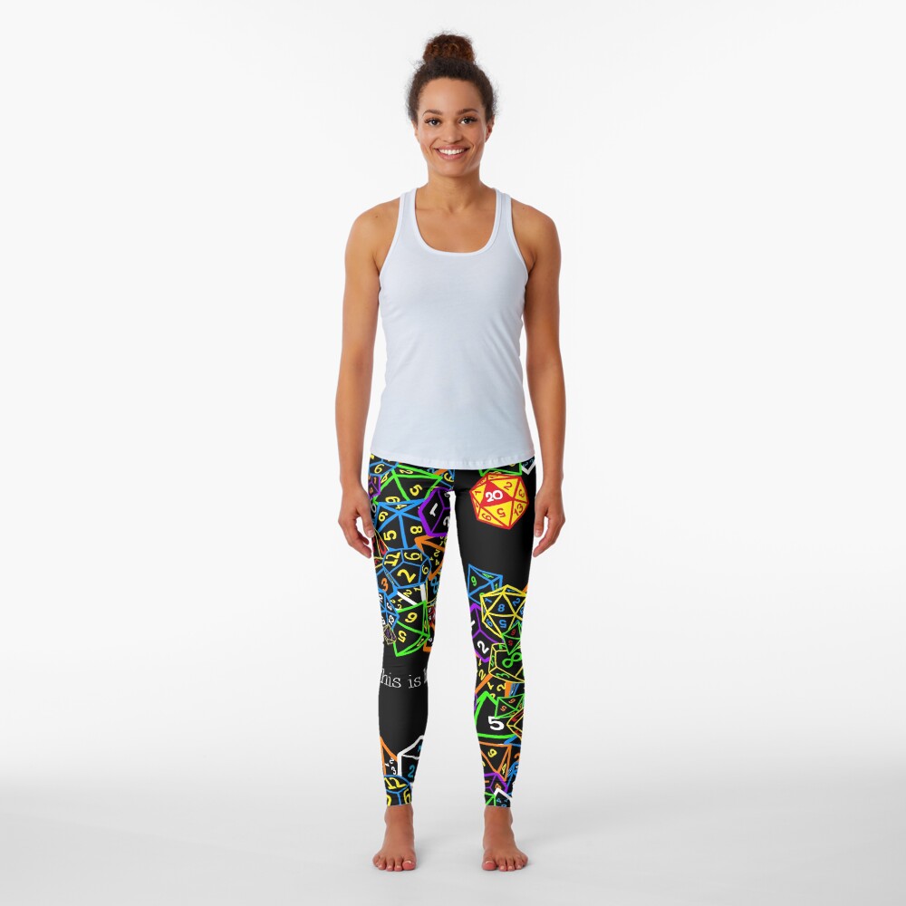 D&D (Dungeons and Dragons) - This is how I roll! Leggings