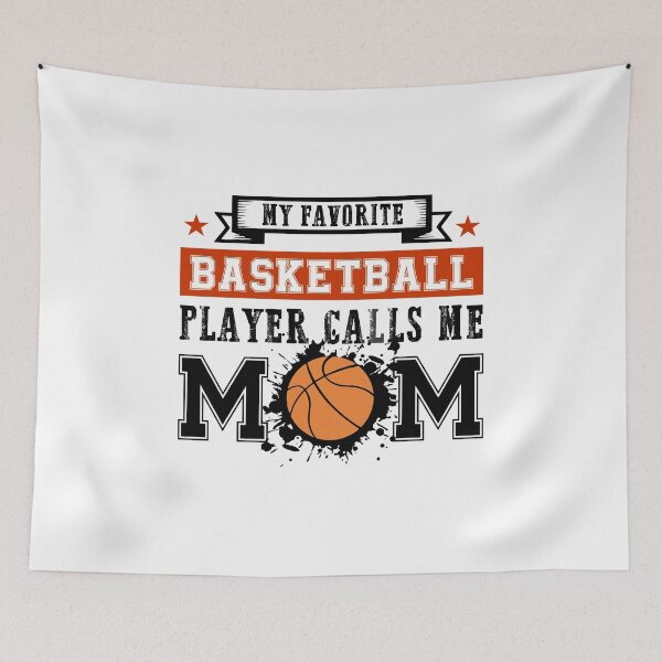 Item preview, My favorite basketball Player calls me mom Basketball mom designed and sold by hadleydesigns.