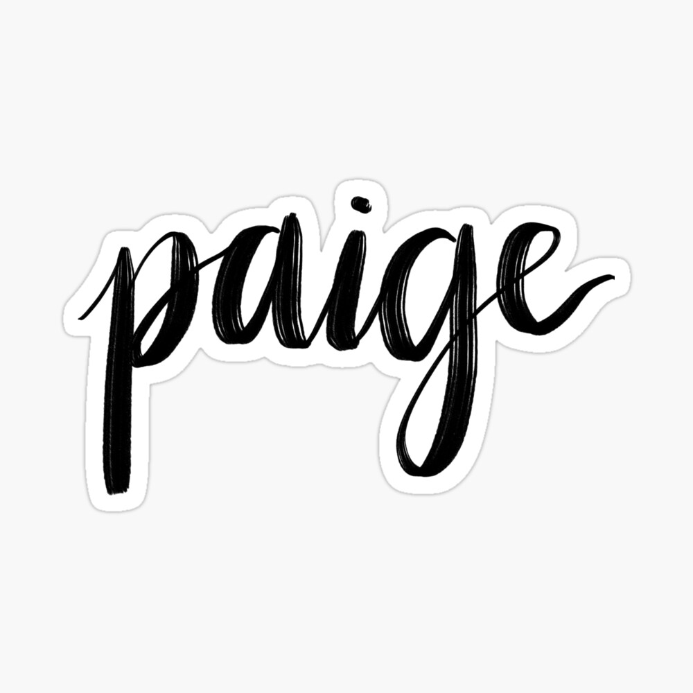 paige" Poster by paigeh28  Redbubble