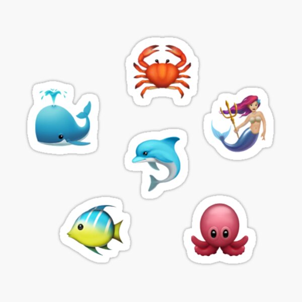 "Under the Sea Emoji Sticker Collection" Sticker by bthompson1160