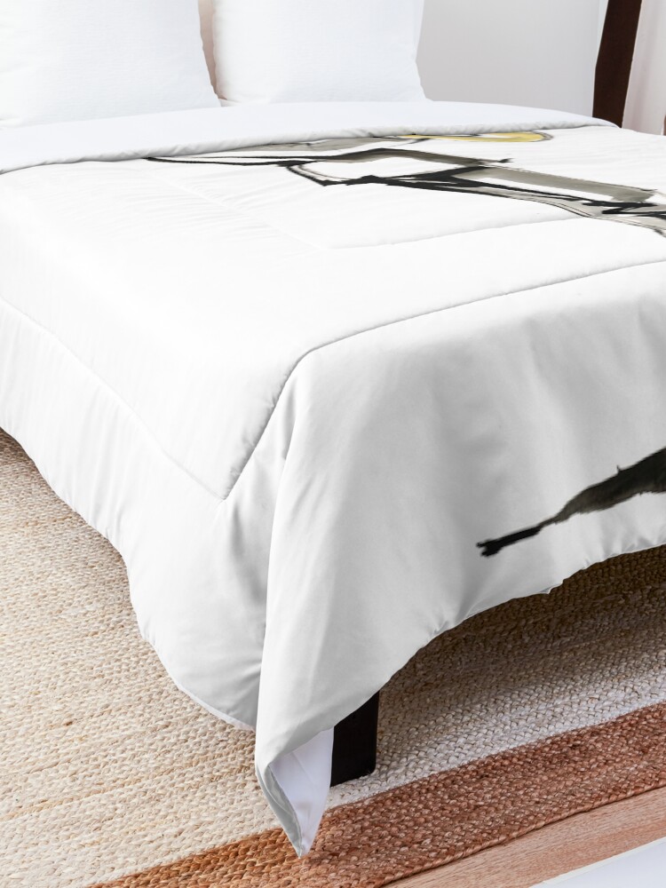 Alternate view of Musician Saxophonist Drawing Series Comforter