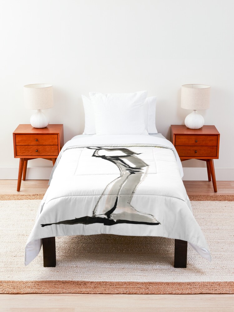Alternate view of Musician Saxophonist Drawing Series Comforter