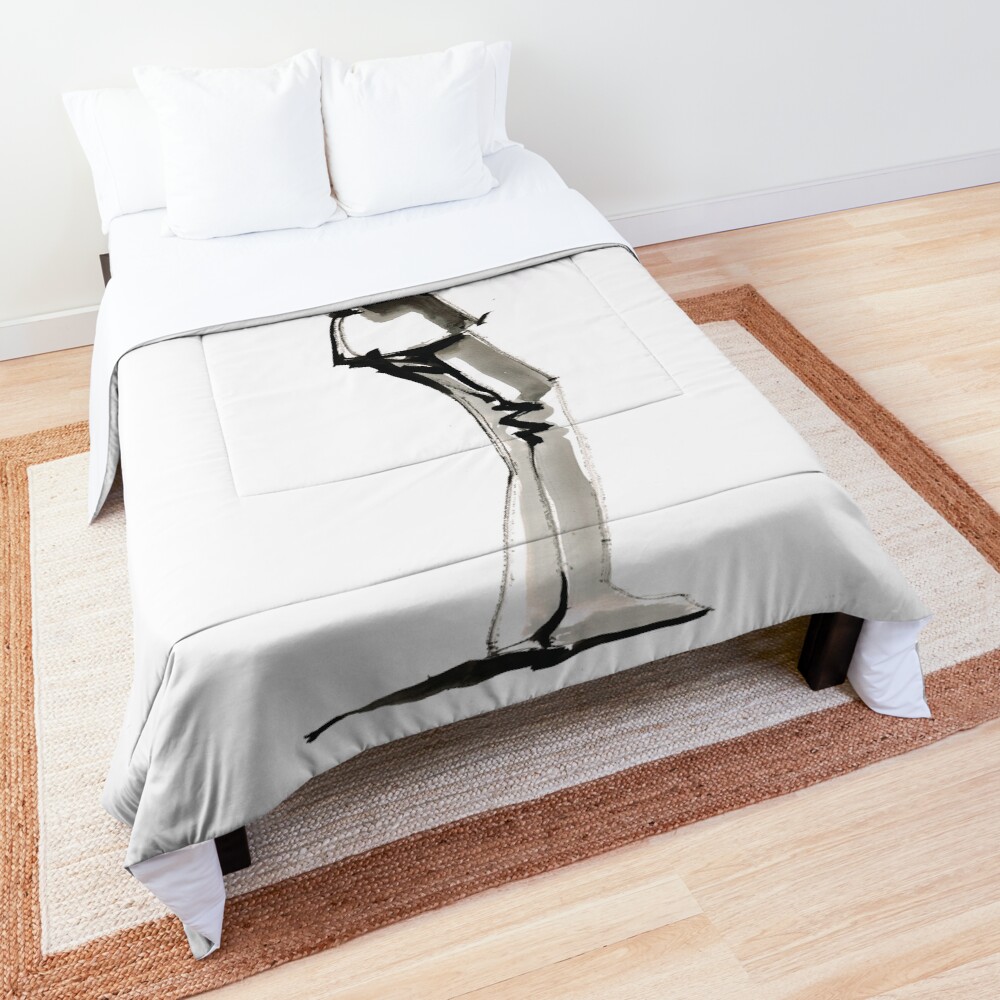 Musician Saxophonist Drawing Series Comforter