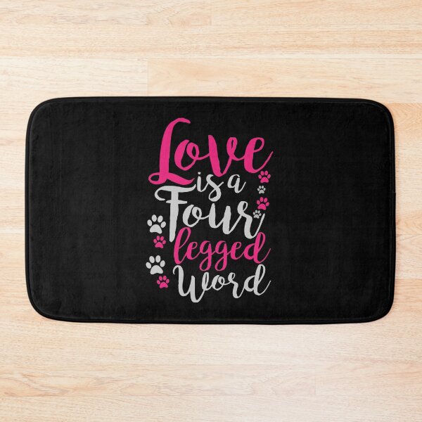 Item preview, Dog Mom Dad Love Is A Four Legged Word Pet Owner Gift designed and sold by TopDawgDesigns.