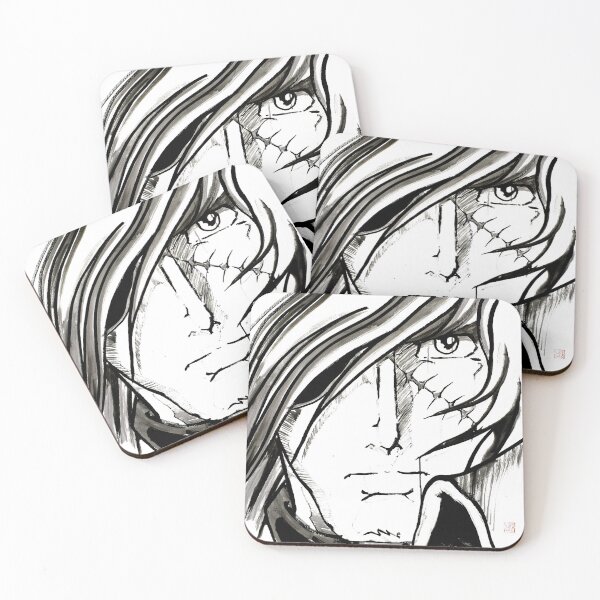 Item preview, captain harlock face designed and sold by pechane.