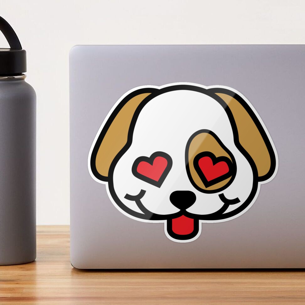 Dog Heart Eyes Sticker by CLOOZ DOORS for iOS & Android