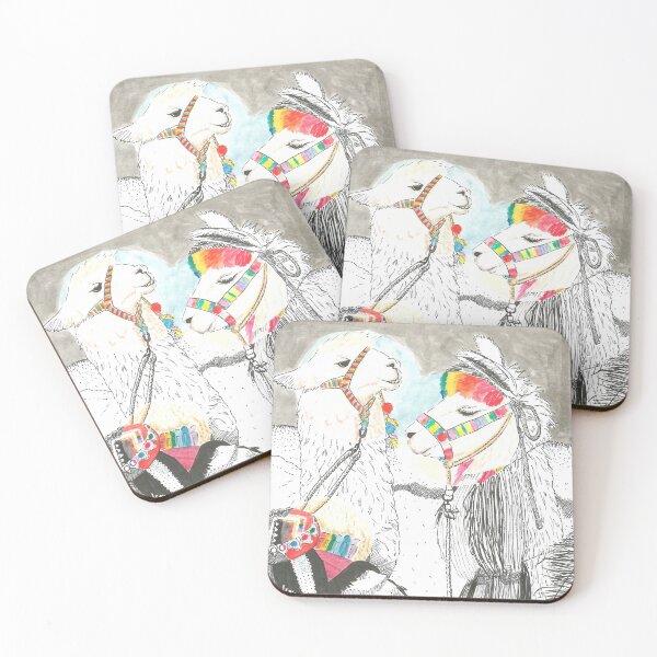 Item preview, Two lamas in Peru designed and sold by Crea-RiBo.