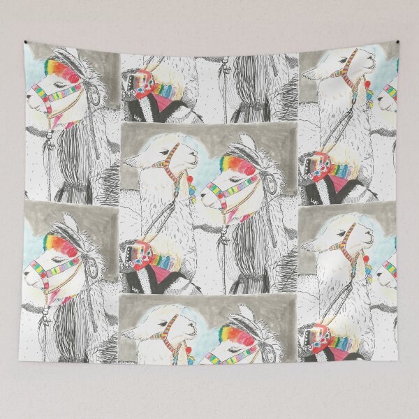 Item preview, Two lamas in Peru designed and sold by Crea-RiBo.