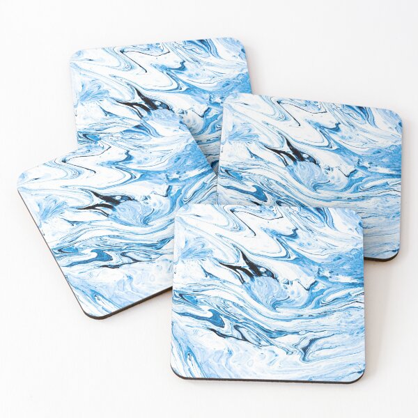 Item preview, Distorted Blue -  Acrylic Pouring designed and sold by fabenfro.