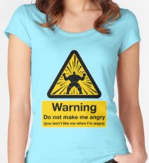 Don't Make Me Angry Women's Fitted Scoop T-Shirt