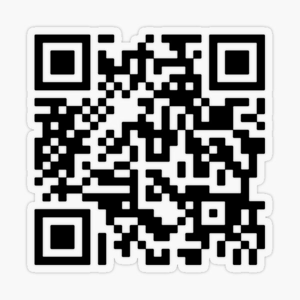 Item preview, Never Gonna Give You Up QR Code designed and sold by stersabriz.