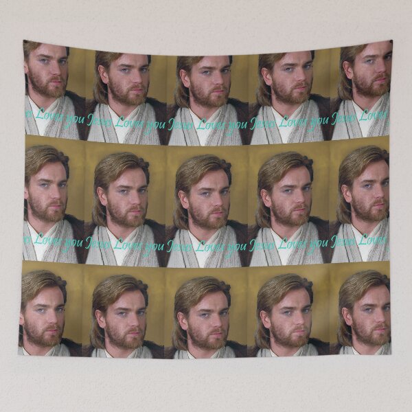 Item preview, Space Jesus Loves You (Ewan McGregor) designed and sold by PloKool1138.