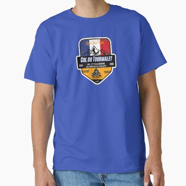 Item preview, Col du Tourmalet France T-Shirt & Autocollant Moto - Route des Cols Pyrénées - Je l'ai fait ! designed and sold by OuterShellUK.