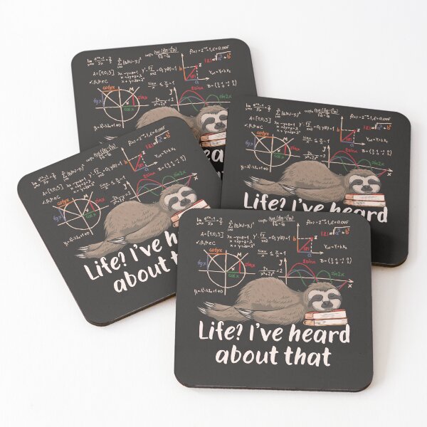 Item preview, Mathematician Sloth Cartoon Math designed and sold by MrEddie10.
