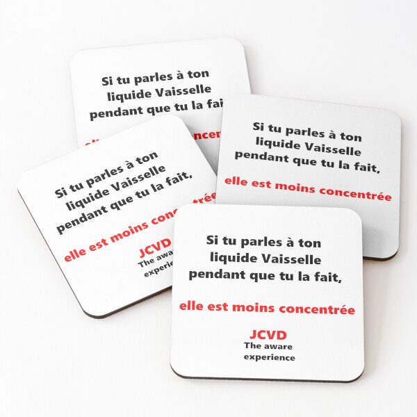 Item preview, Humor JCVD "If you talk to your bleach while you are doing the dishes, it is less concentrated." designed and sold by LaurentRuiz.