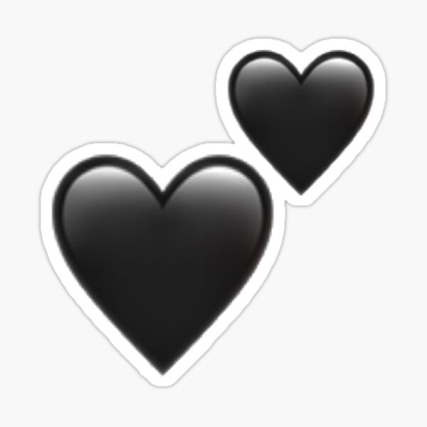 double-black-heart-emoji-sticker-for-sale-by-bthompson1160-redbubble