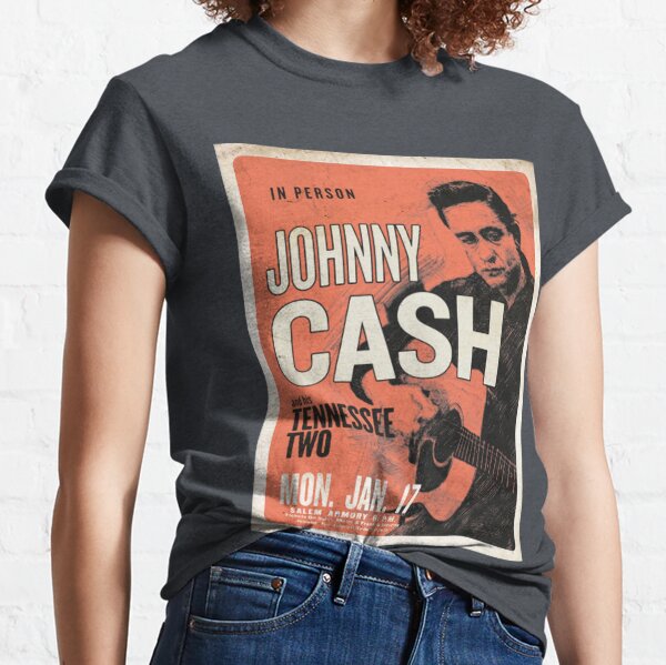 Johnny Cash & His Tennessee Two Vintage Concert Poster Classic T-Shirt