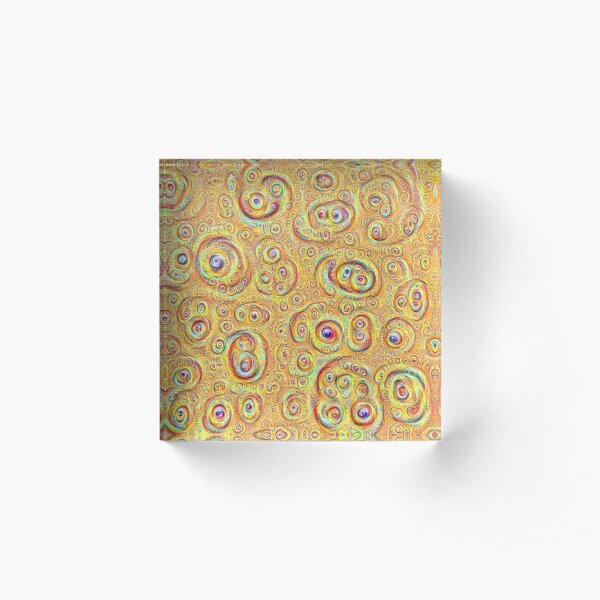 DeepDream Yellow Full 4K Acrylic Block