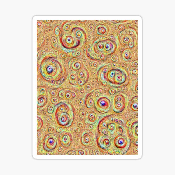 DeepDream Yellow Full 4K Sticker