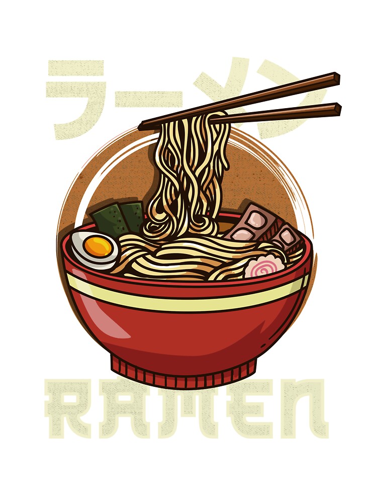 Kawaii Cat Ramen Bowl Funny Anime Noodles Kitty Art Print by The Perfect  Presents - Pixels