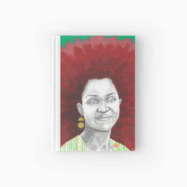 Afro Halo Red and Green Hardcover Journal