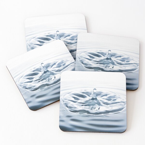 Item preview, Drop of water on blue background designed and sold by Grégory DUBUS.