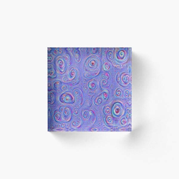 DeepDream Blue Full 4K Acrylic Block
