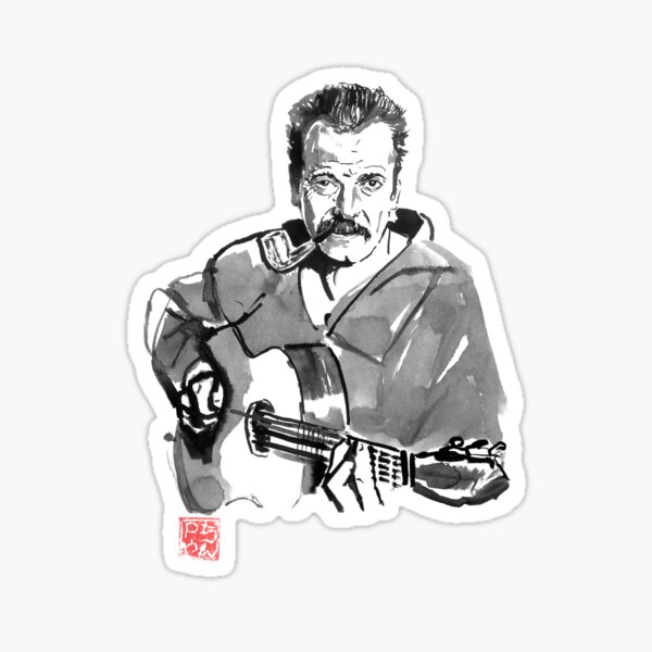 Aperçu de l'œuvre georges brassens créée et vendue par pechane.