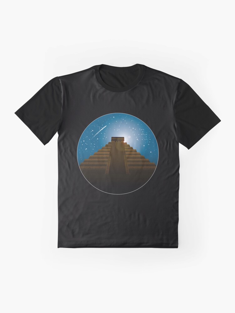Alternate view of Mayan Temple Graphic T-Shirt