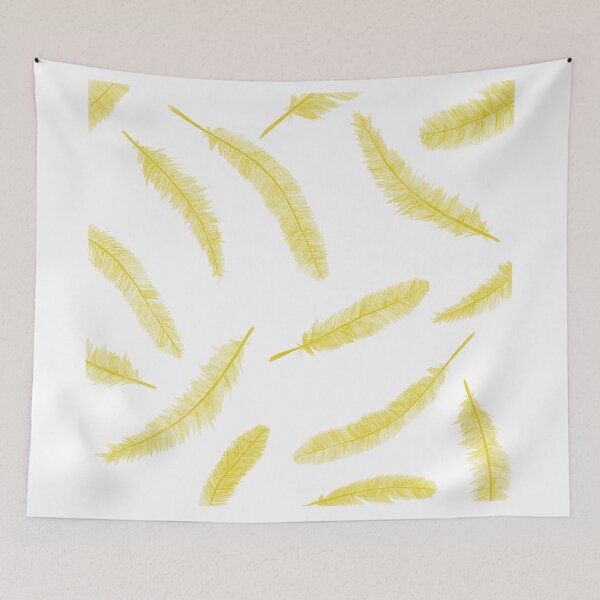 Item preview, Yellow feathers  designed and sold by MadalinaPasol.