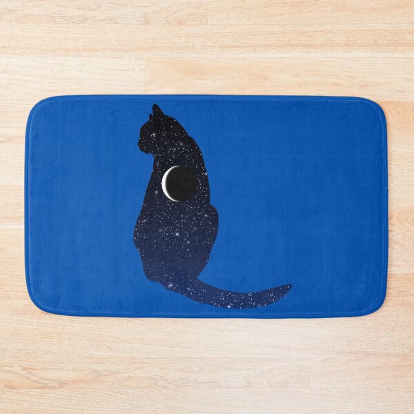 Item preview, Cosmic Cat in Stars and Crescent Moon Pattern   designed and sold by Marymarice.