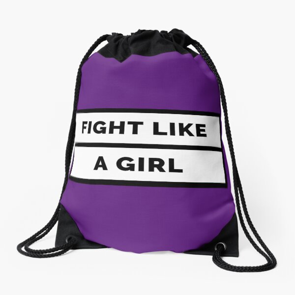 FIGHT LIKE A GIRL Drawstring Bag