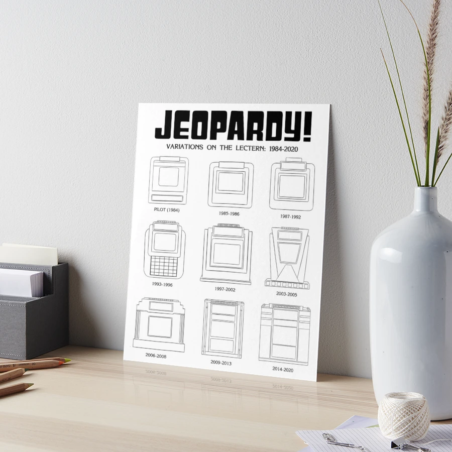 History of the Jeopardy Lectern, 1984-2020, Poster
