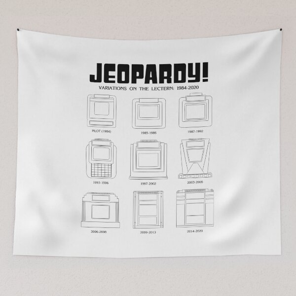 Item preview, History of the Jeopardy Lectern, 1984-2020 | Poster | Sticker designed and sold by countercolour.