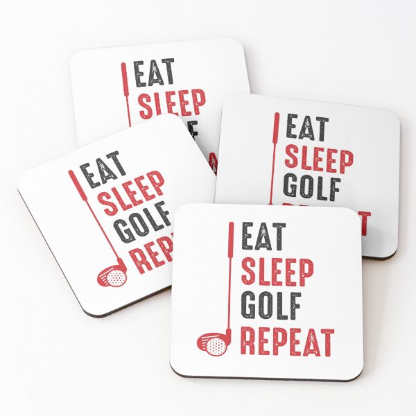 Item preview, Eat Sleep Golf Repeat designed and sold by VibrantGifts.