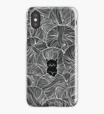 Yarn Ball Pit in Black iPhone Case