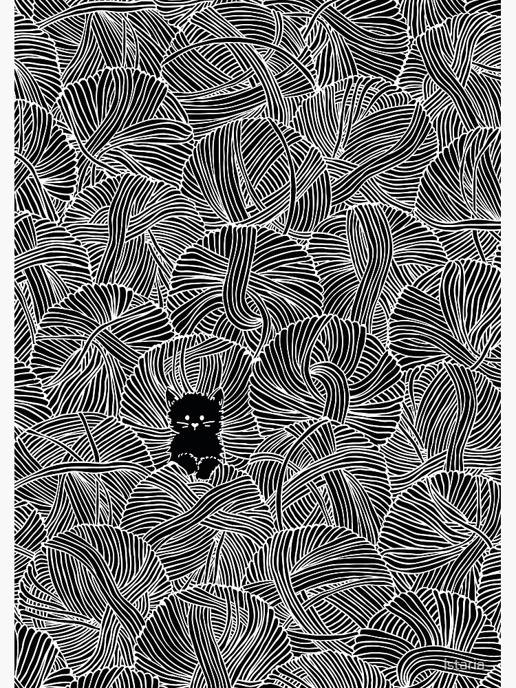 Yarn Ball Pit in Black by istaria
