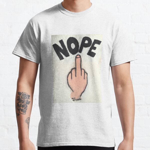 Aperçu de l'œuvre ECT Middle Finger Series NOPE créée et vendue par ECTees2020.