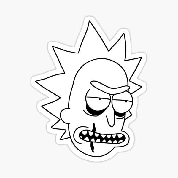 Bad Morty Stickers Redbubble - roblox pickle rick decal