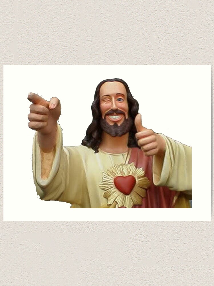 Alternate view of buddy christ Art Print