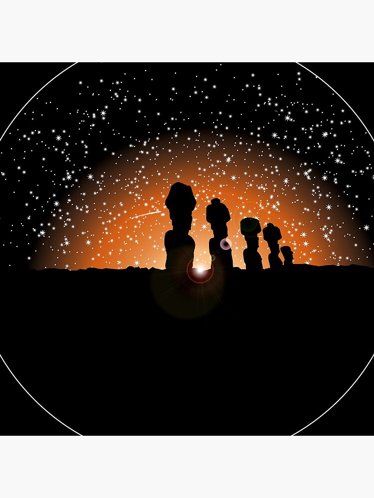 Easter Island Twilight by twistedshadow