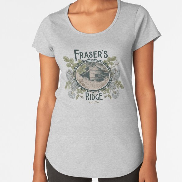 Fraser's Ridge (Blue) - Outlander Official Merch Premium Scoop T-Shirt